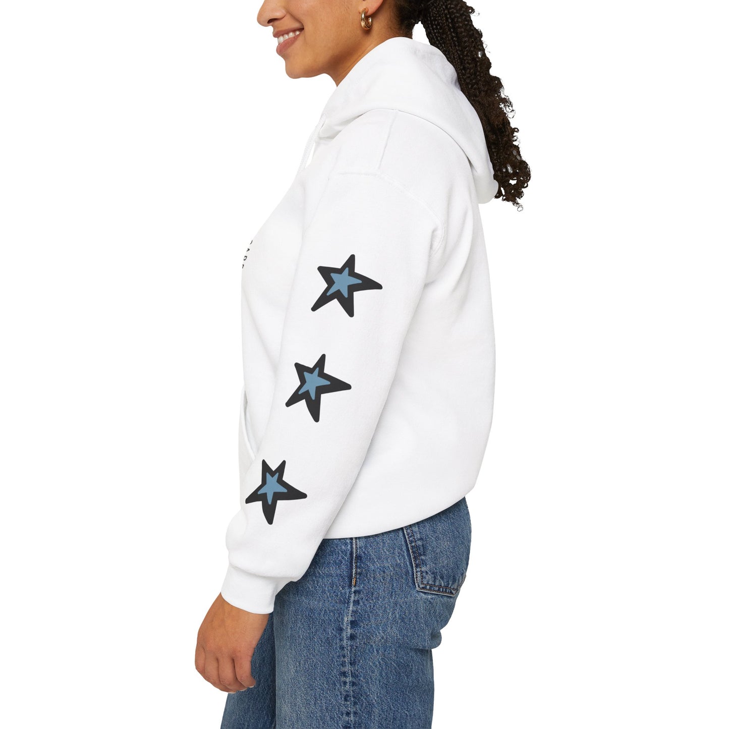 Lee Anthony Blue Star Hoodie (White)