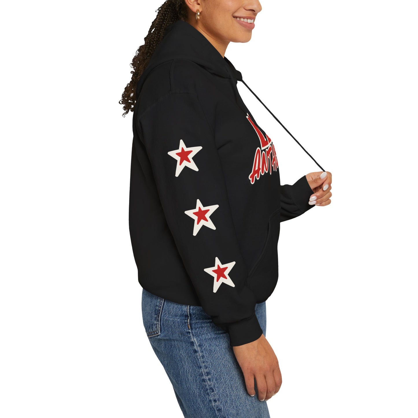 Lee Anthony Red Star Hoodie (Black)
