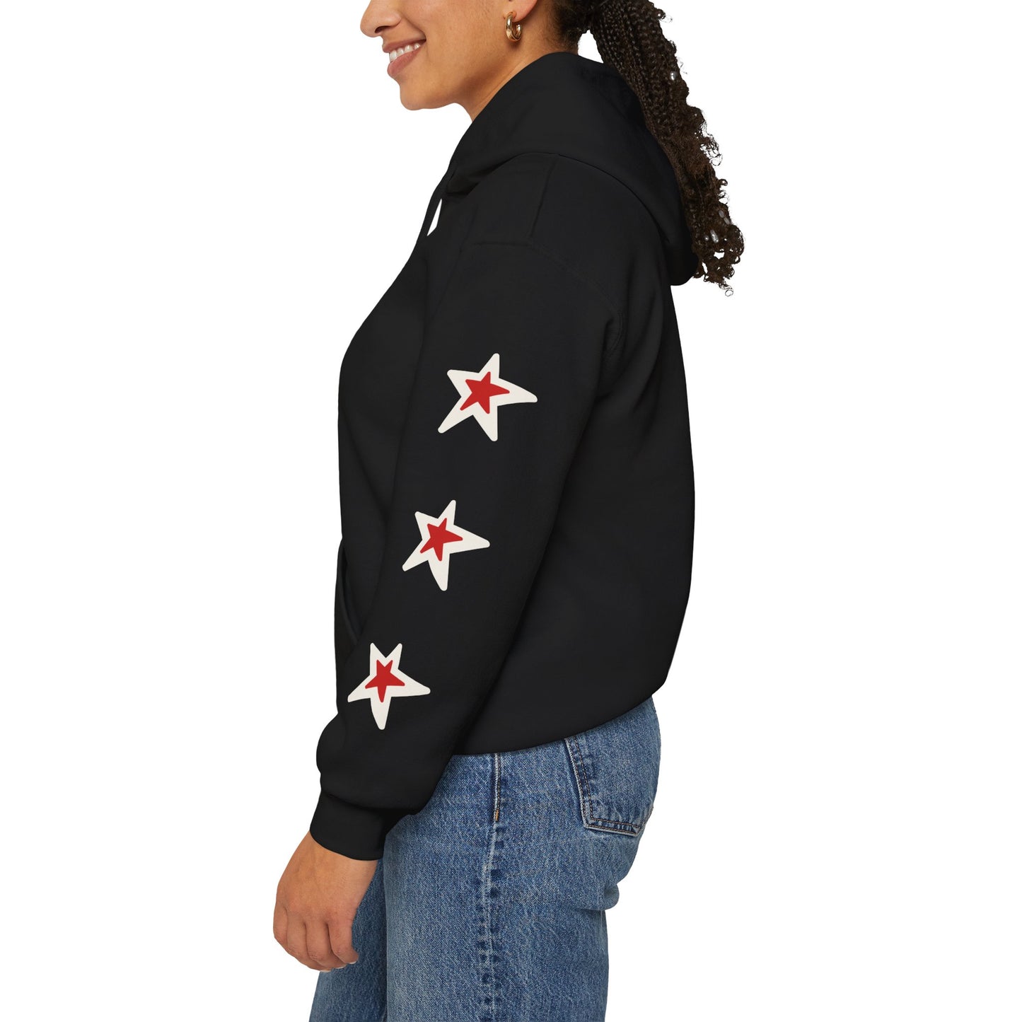 Lee Anthony Red Star Hoodie (Black)