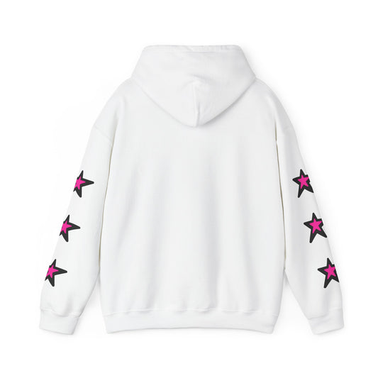 Lee Anthony Pink Star Hoodie (White)