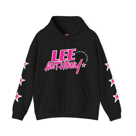 Lee Anthony Pink Star Hoodie (Black)