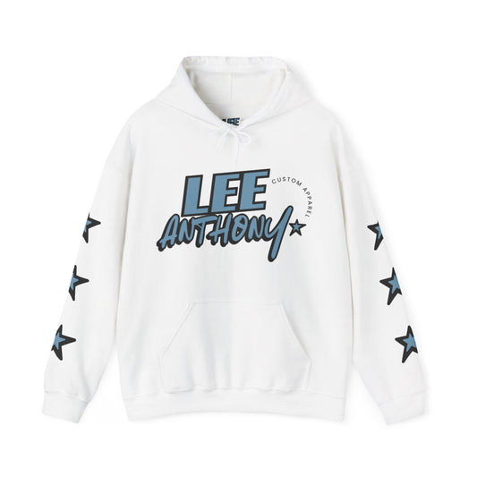 Lee Anthony Blue Star Hoodie (White)